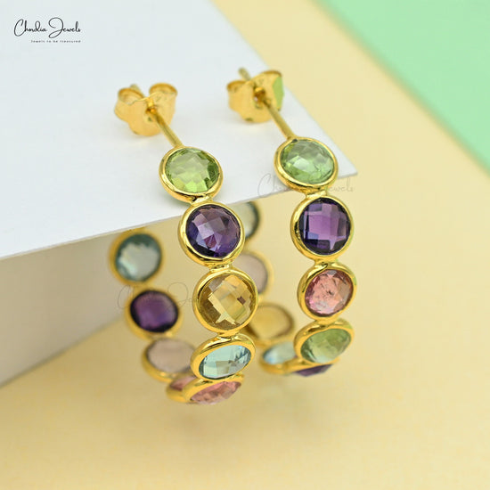 Buy bezel earrings