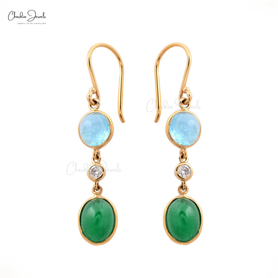 14k Yellow Gold Dangle earrings