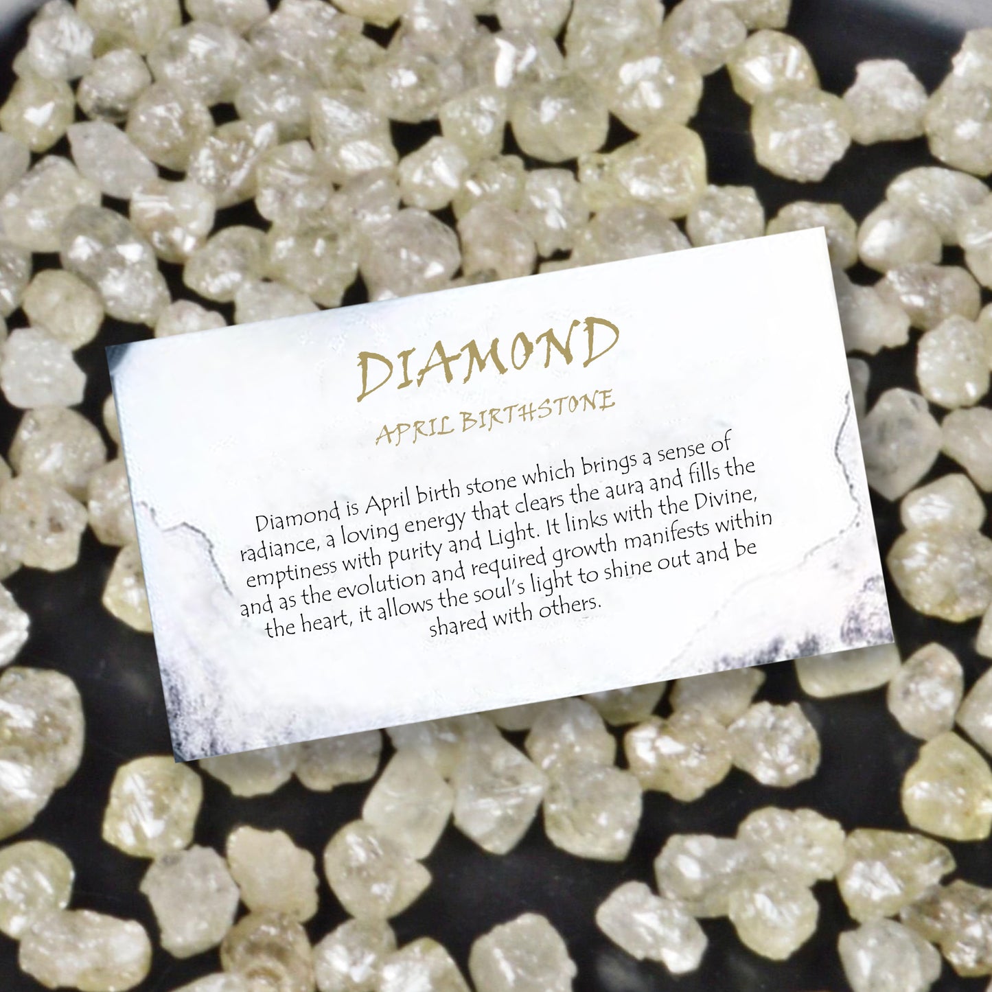 Genuine White Diamond Enamel Flower Jewelry 14k Solid Yellow Gold 1.5mm Round Cut Diamond Art Deco Pendant For April Birthstone