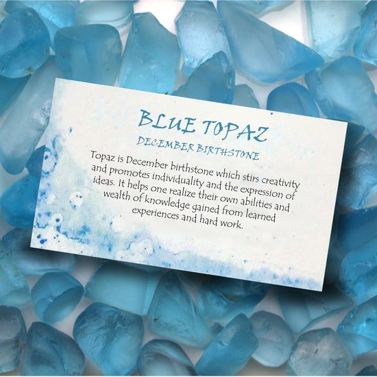 Blue Topaz Real gold earrings