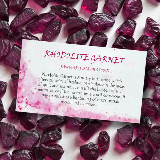 Genuine Rhodolite Garnet Prong Set Infinity Pendant in 14k Solid Gold Fine Jewelry
