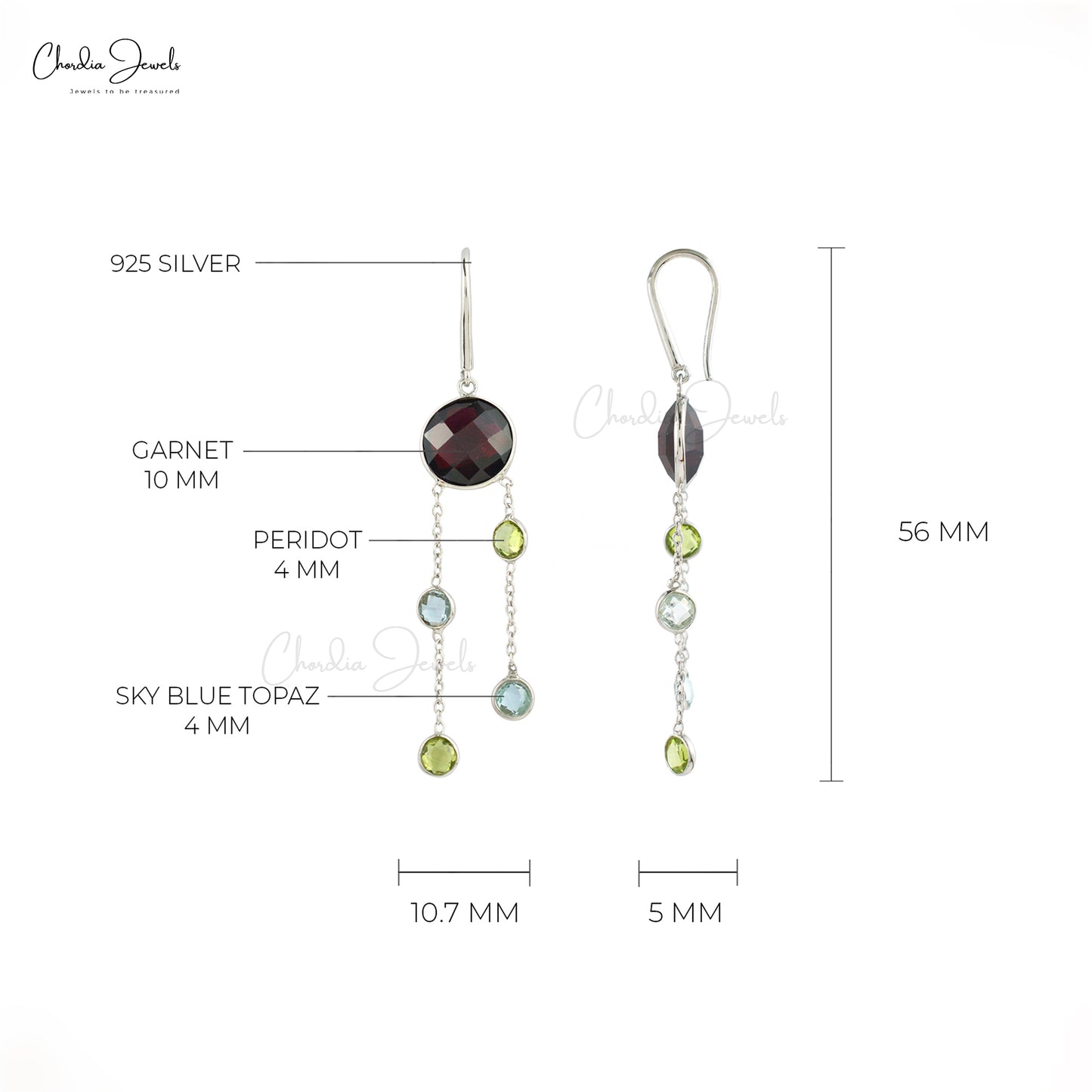 Dangle Silver Earrings