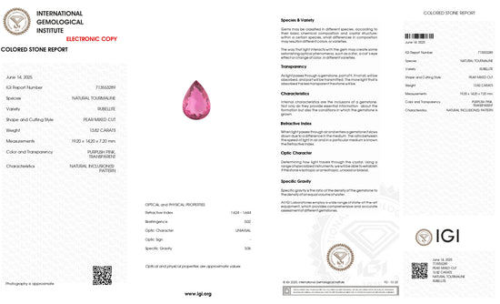 Natural rubellite pink tourmaline gemstone – Chordia Jewels