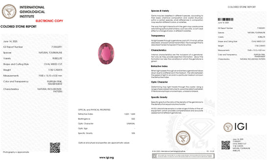 Natural pink tourmaline gemstone photo – Chordia Jewels