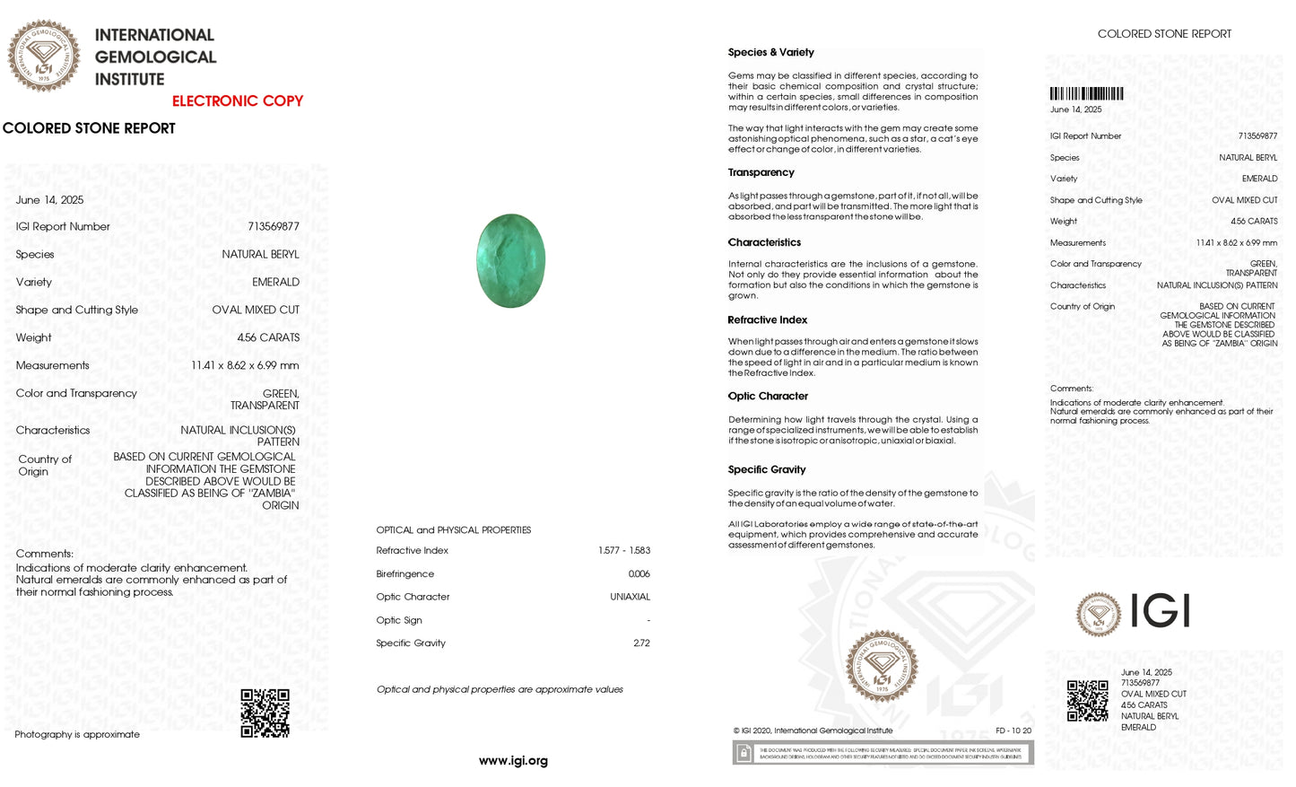 Natural green emerald oval cut loose gem – Chordia Jewels