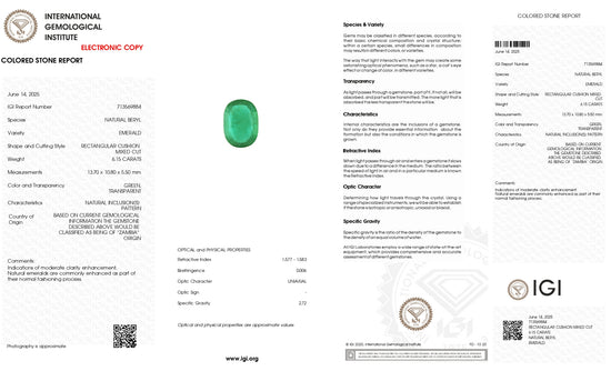 Natural green emerald faceted gemstone – Chordia Jewels