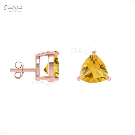 Citrine Solitaire Earring