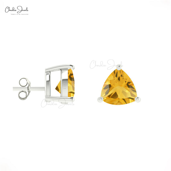 Citrine Solitaire Earring