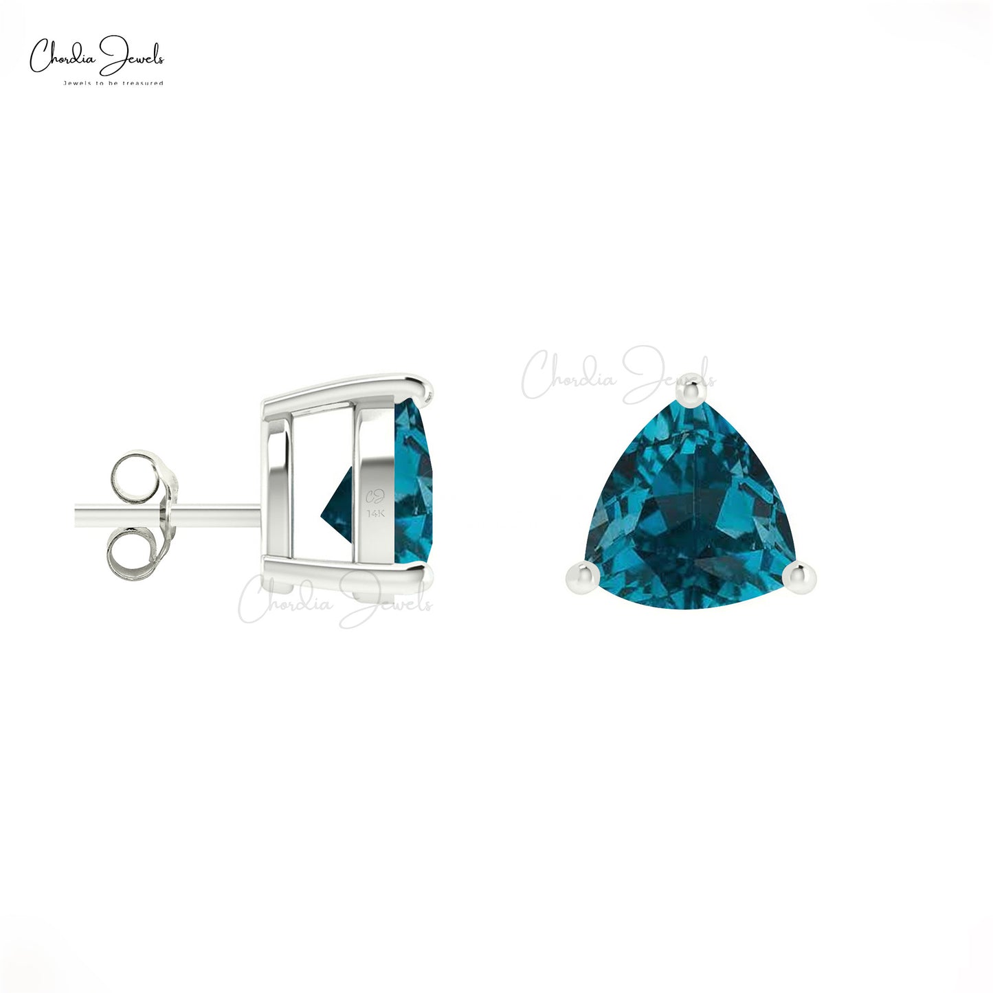 Topaz Solitaire Earring