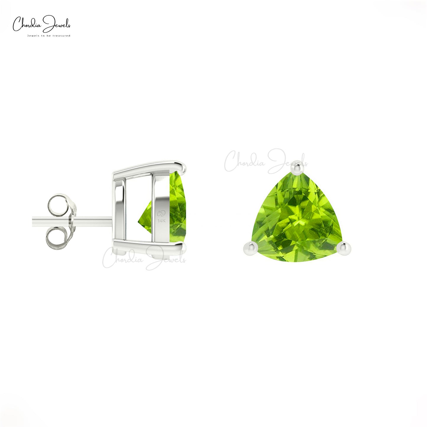 Peridot Solitaire Earring