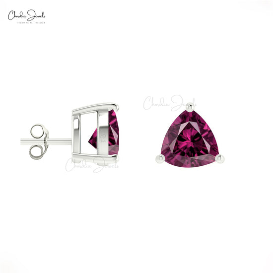 Garnet Solitaire Earring