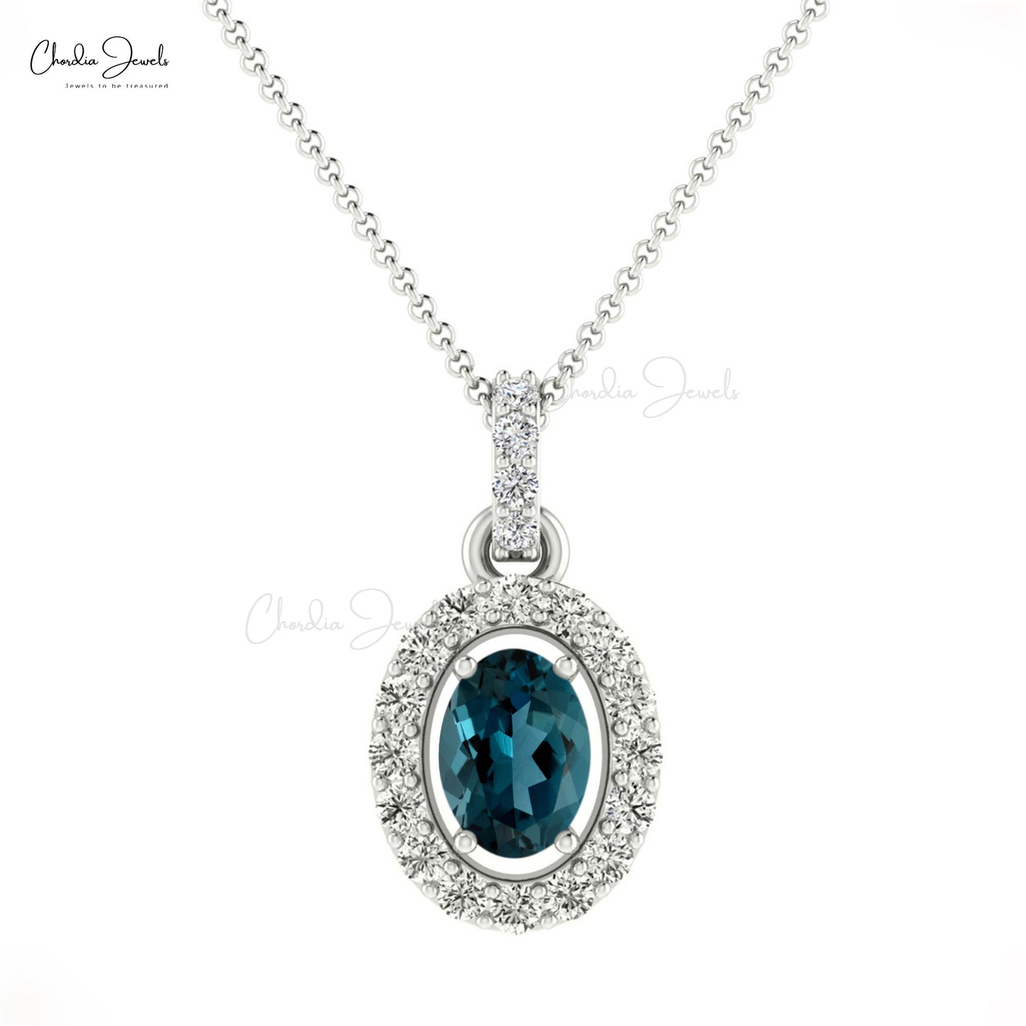 Blue Topaz Pendant