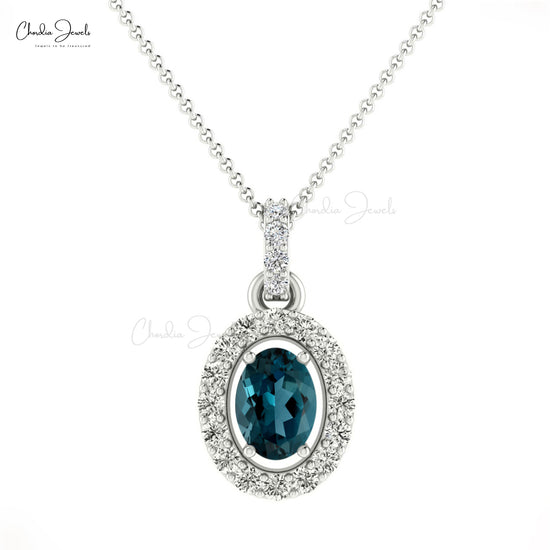 Blue Topaz Pendant