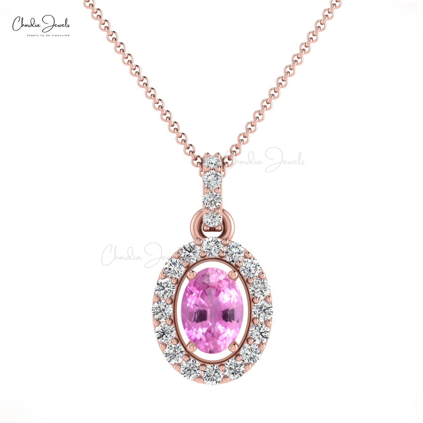 Buy Sapphire Halo Pendant