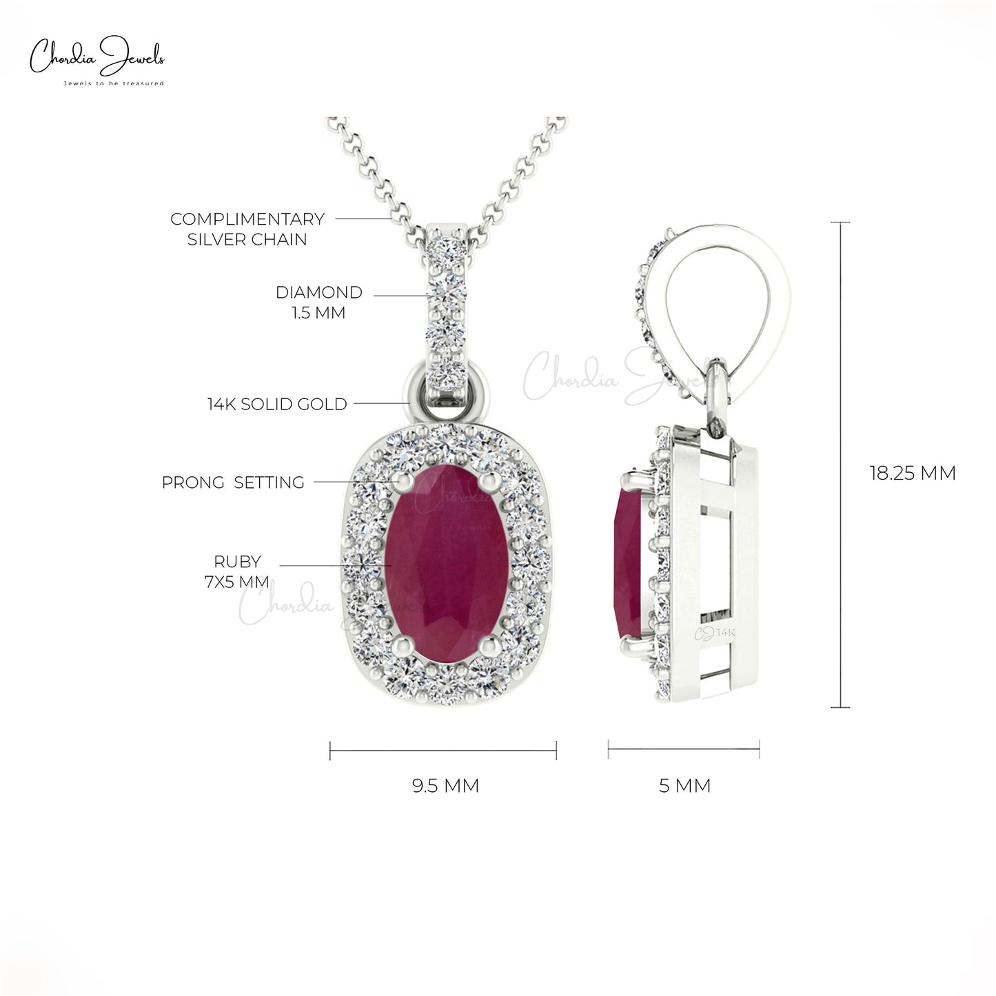 Halo Diamond Pendant