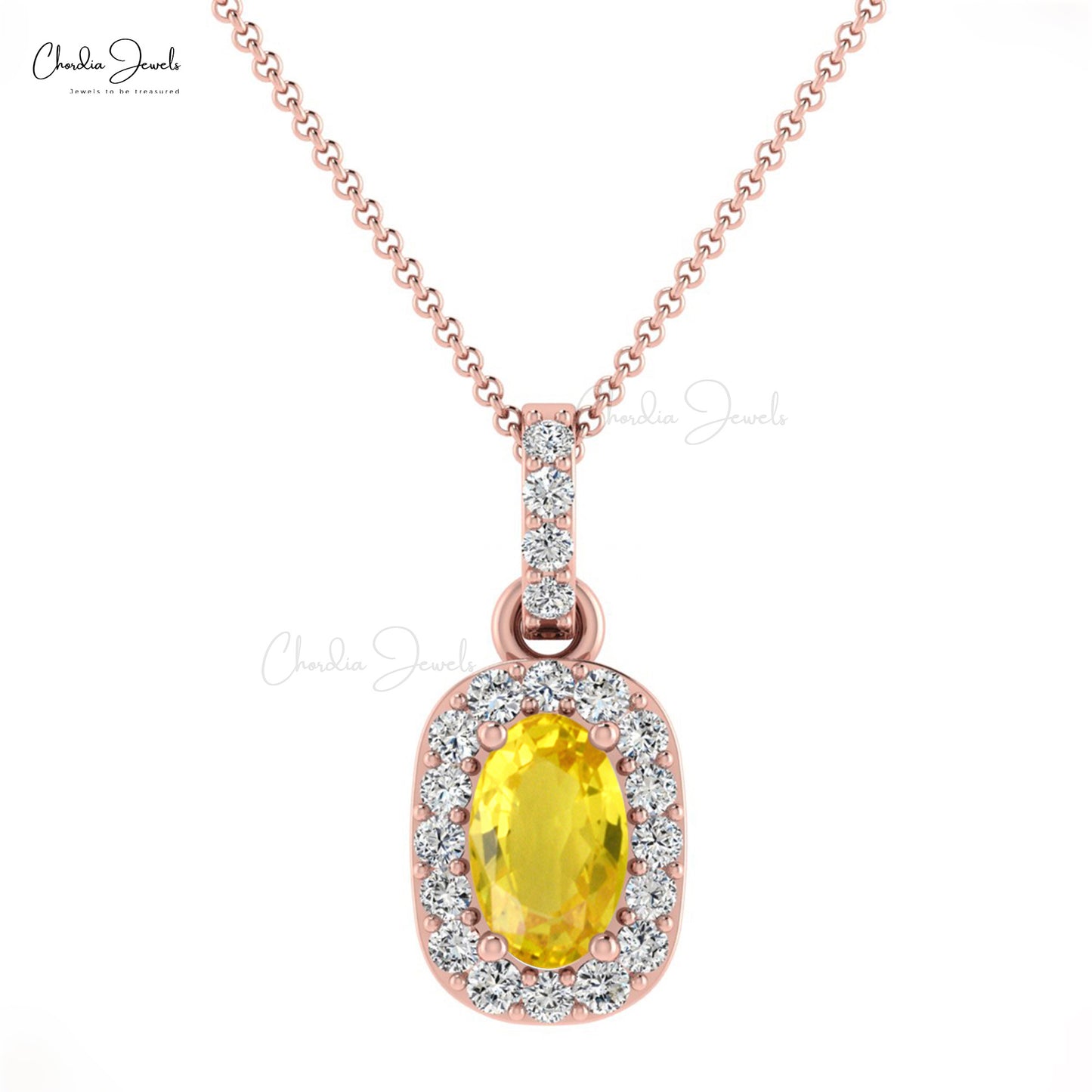 Pave Set Diamond Pendant