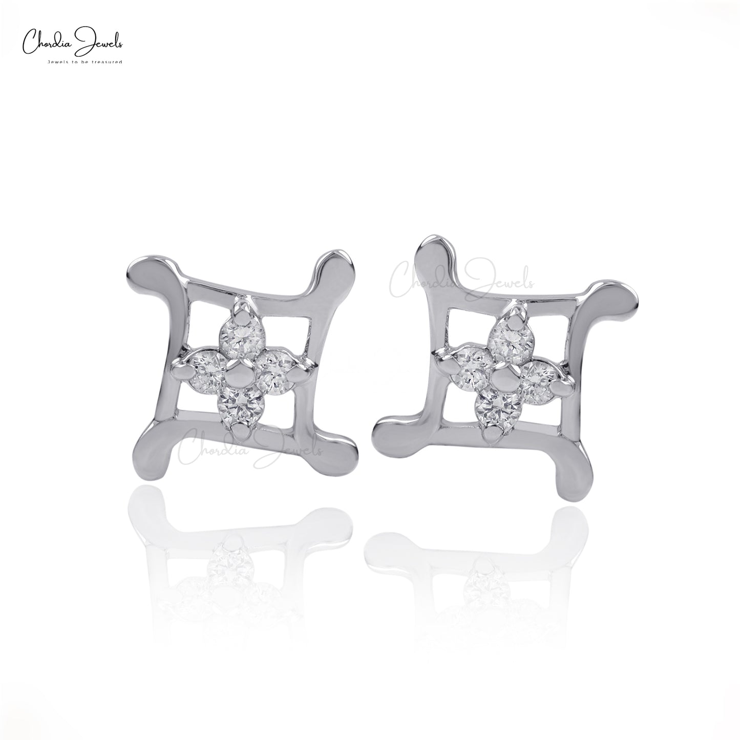 Dainty Diamond Earrings
