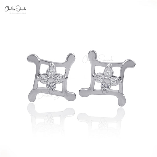 Dainty Diamond Earrings