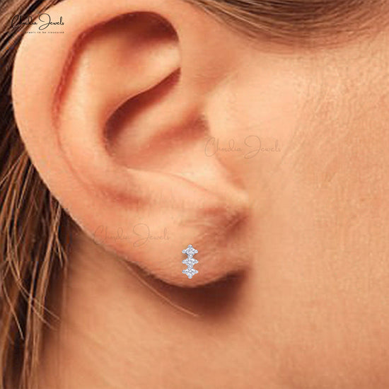 Unlock the beauty of self expression with these diamond birthstone earrings.