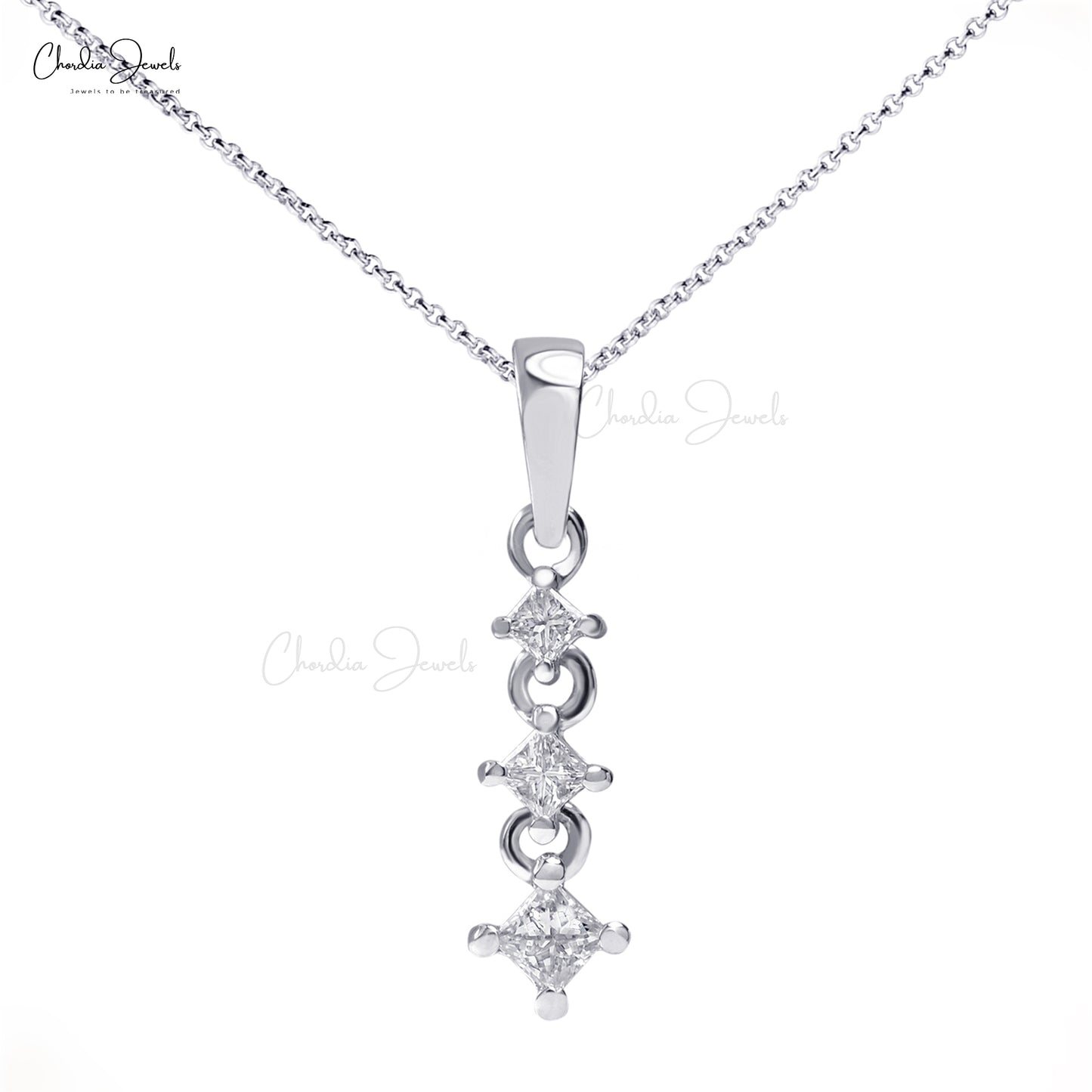 White Diamond Pendant