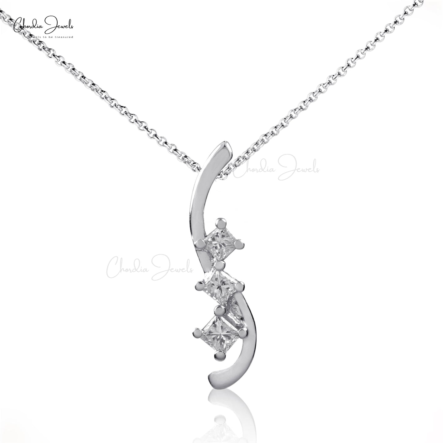 Square Diamond Pendant