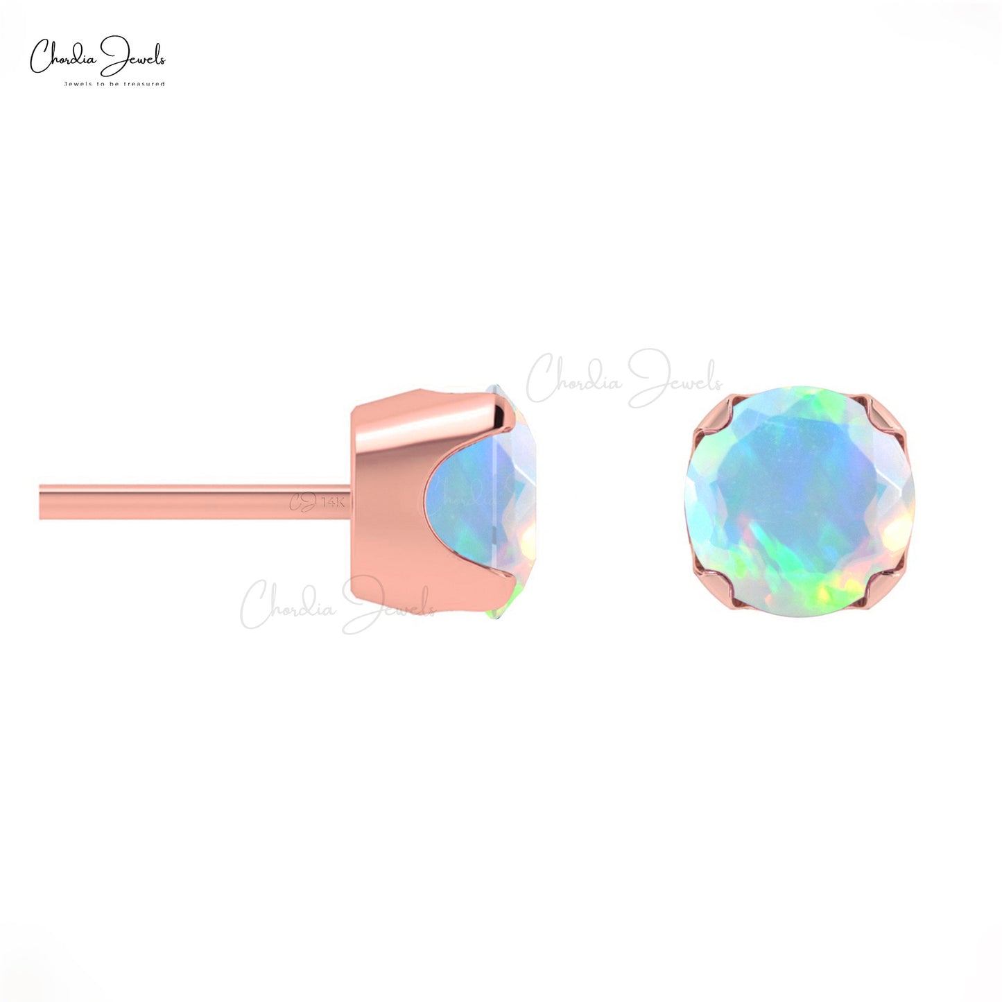 Ethiopian Opal Dainty Earrings