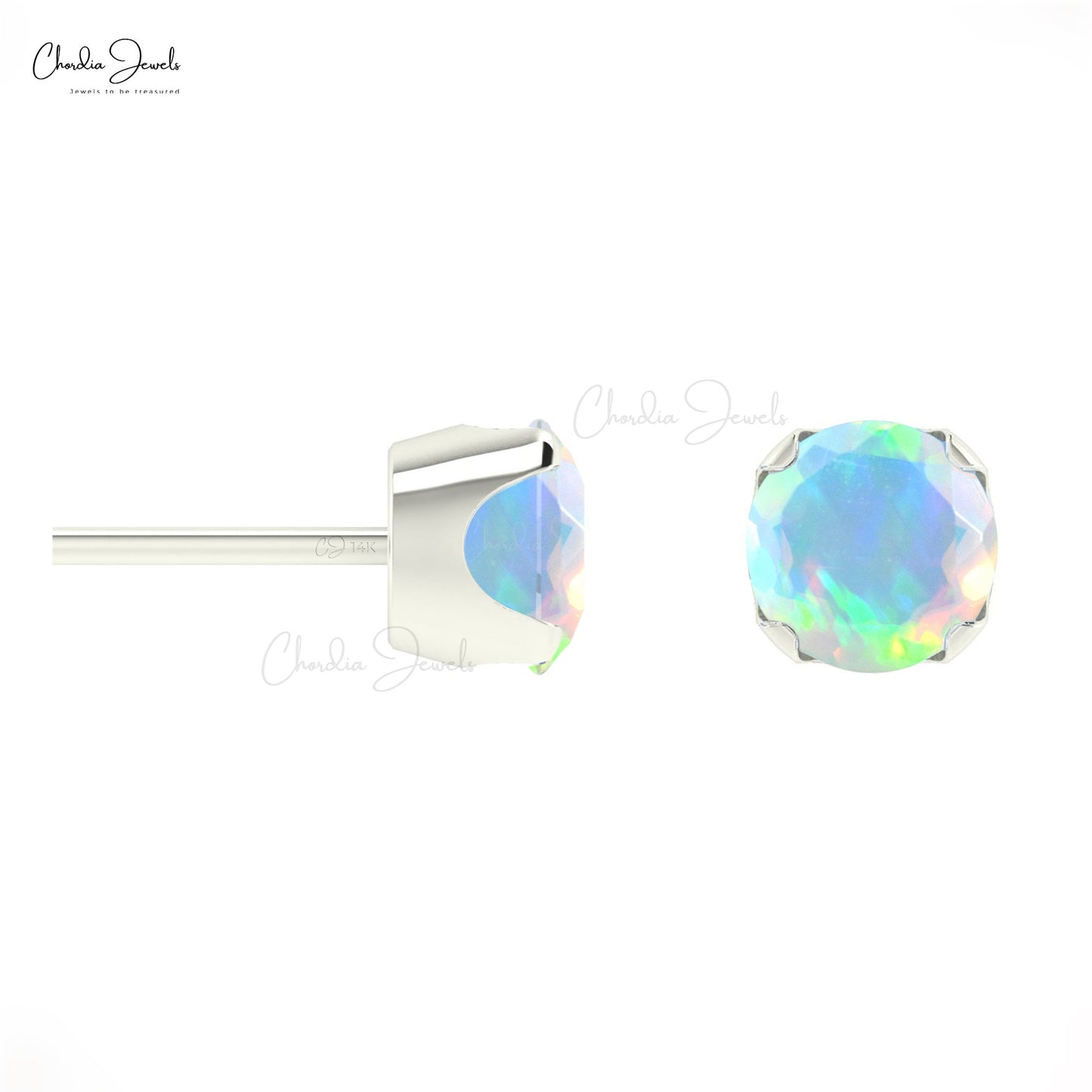 Ethiopian Opal Dainty Earrings