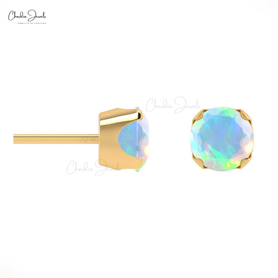 Ethiopian Opal Dainty Earrings