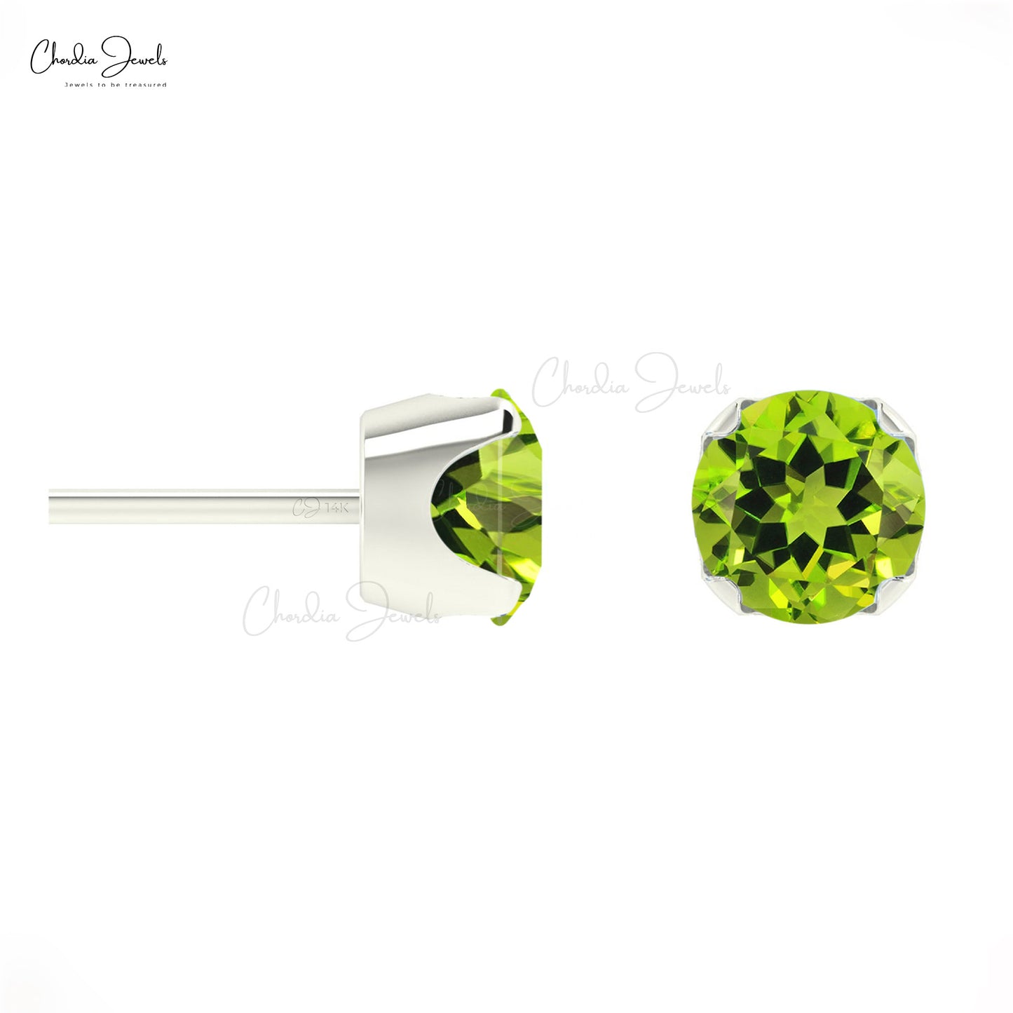 Peridot August Birthstone Earrings  Clogau Outlet