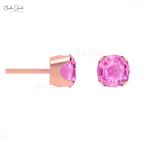 Pink Sapphire Earrings