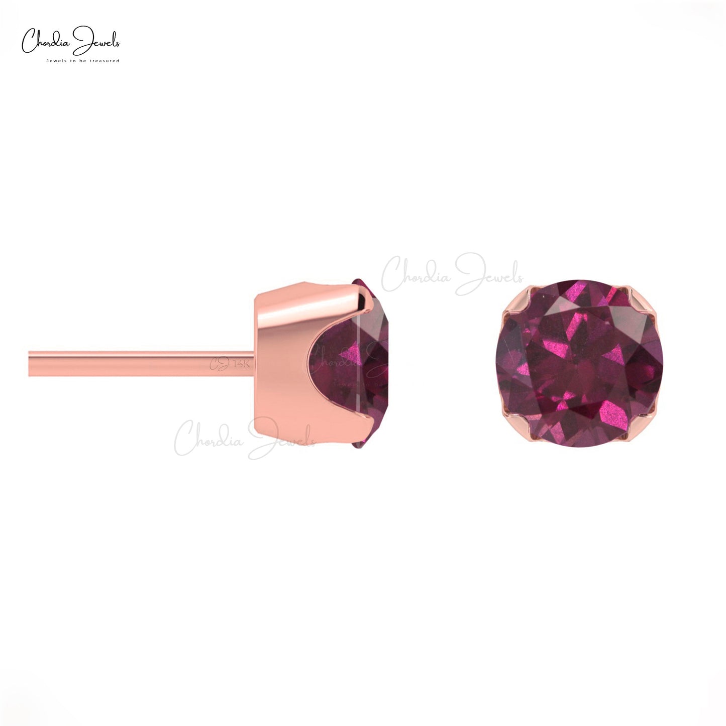 Rhodolite Garnet Earrings
