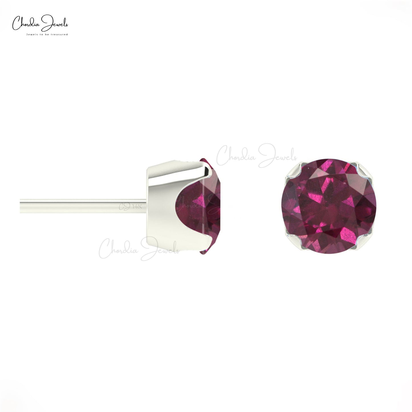 Rhodolite Garnet Earrings