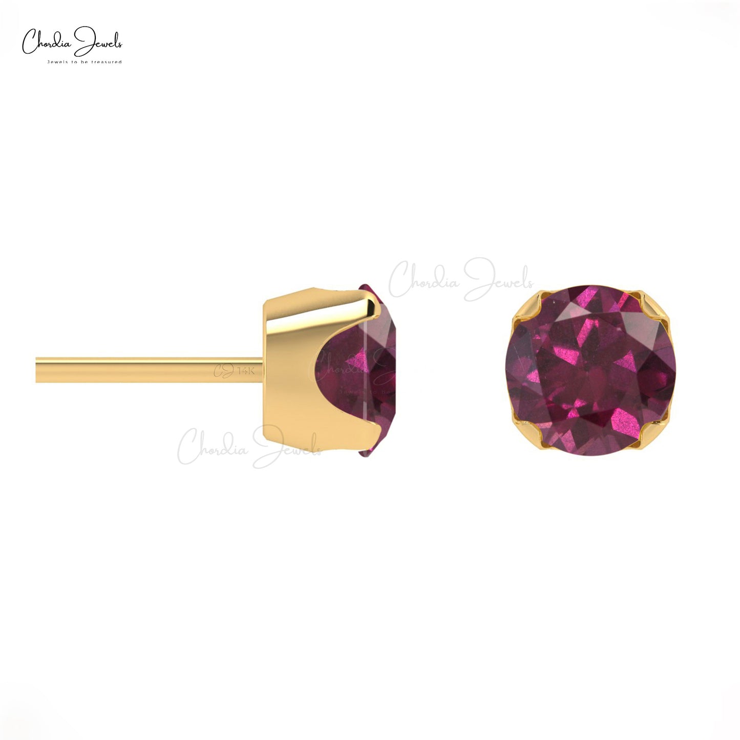 Rhodolite Garnet Earrings
