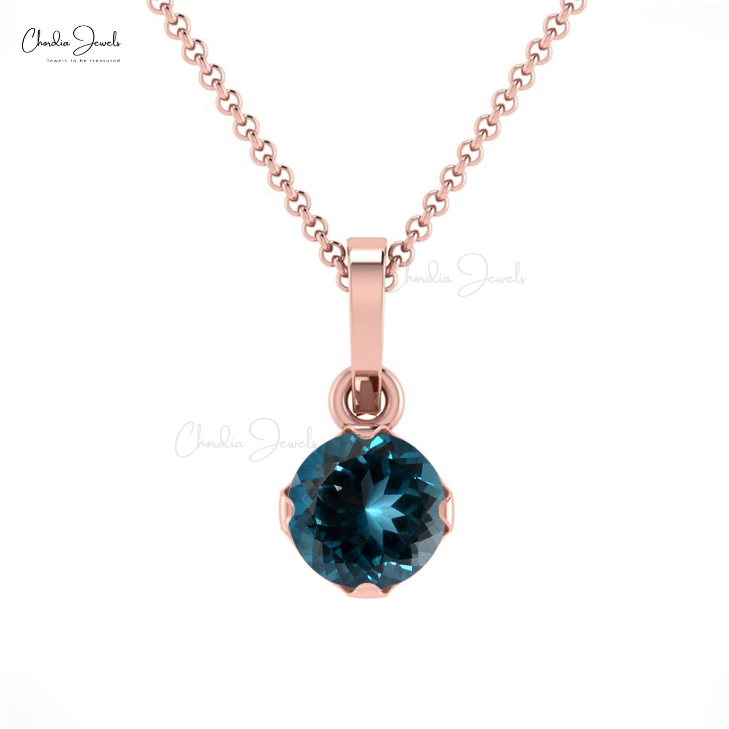 Buy Topaz Solitaire Pendant