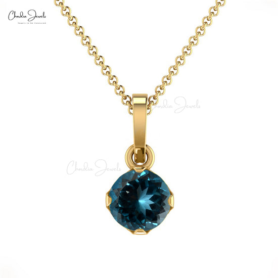 Buy Topaz Solitaire Pendant