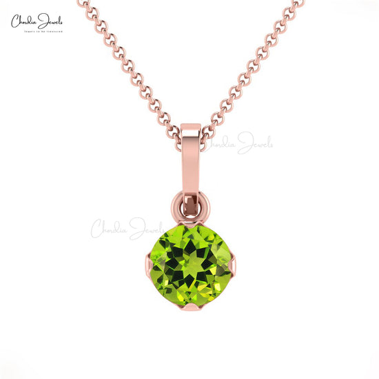 Buy Peridot Solitaire Pendant