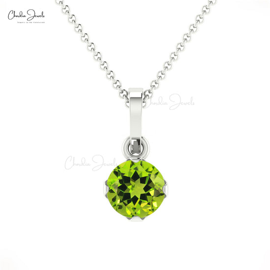 Buy Peridot Solitaire Pendant