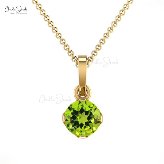 Buy Peridot Solitaire Pendant