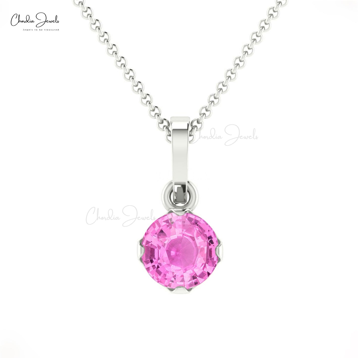 Buy Pink Sapphire Pendant