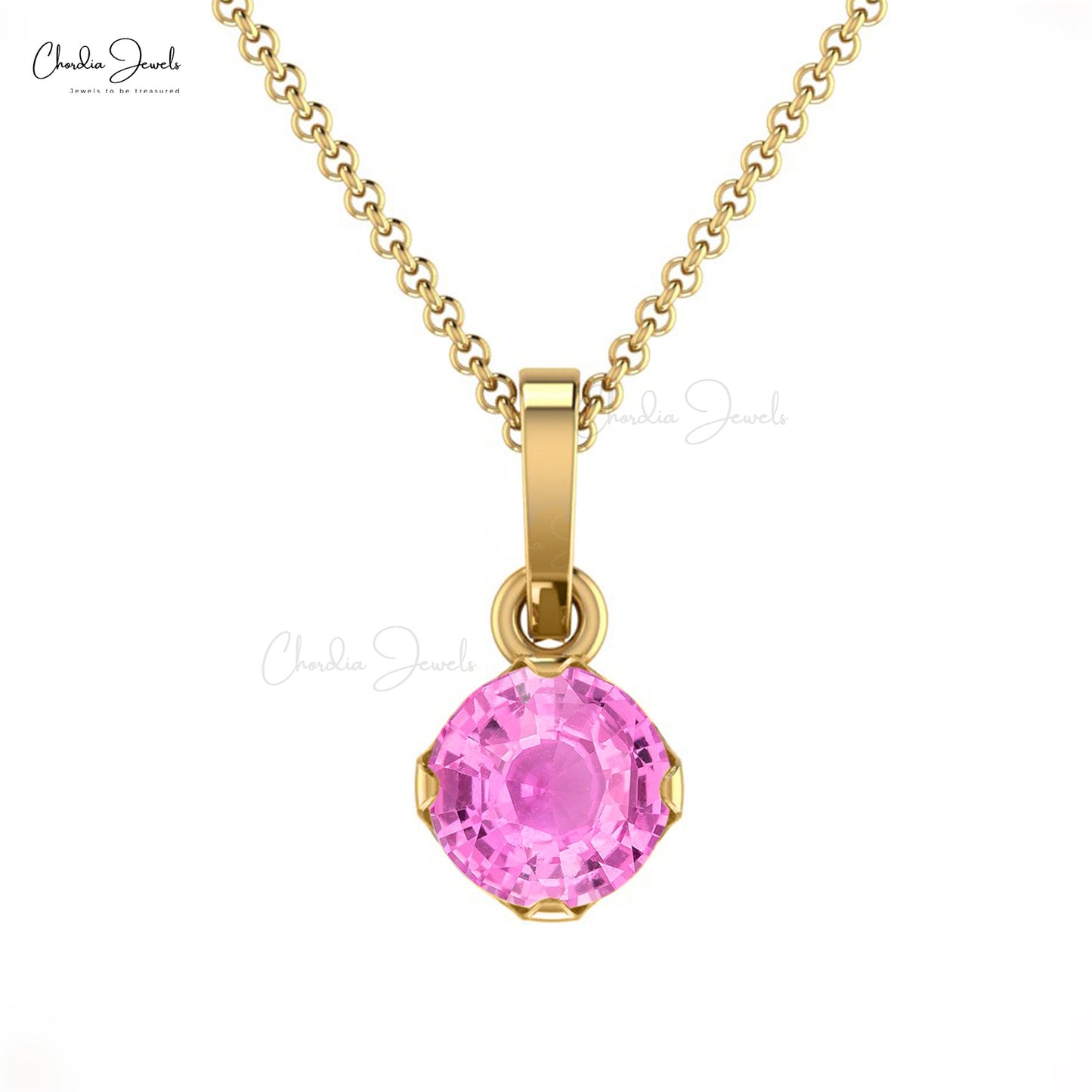 Buy Pink Sapphire Pendant