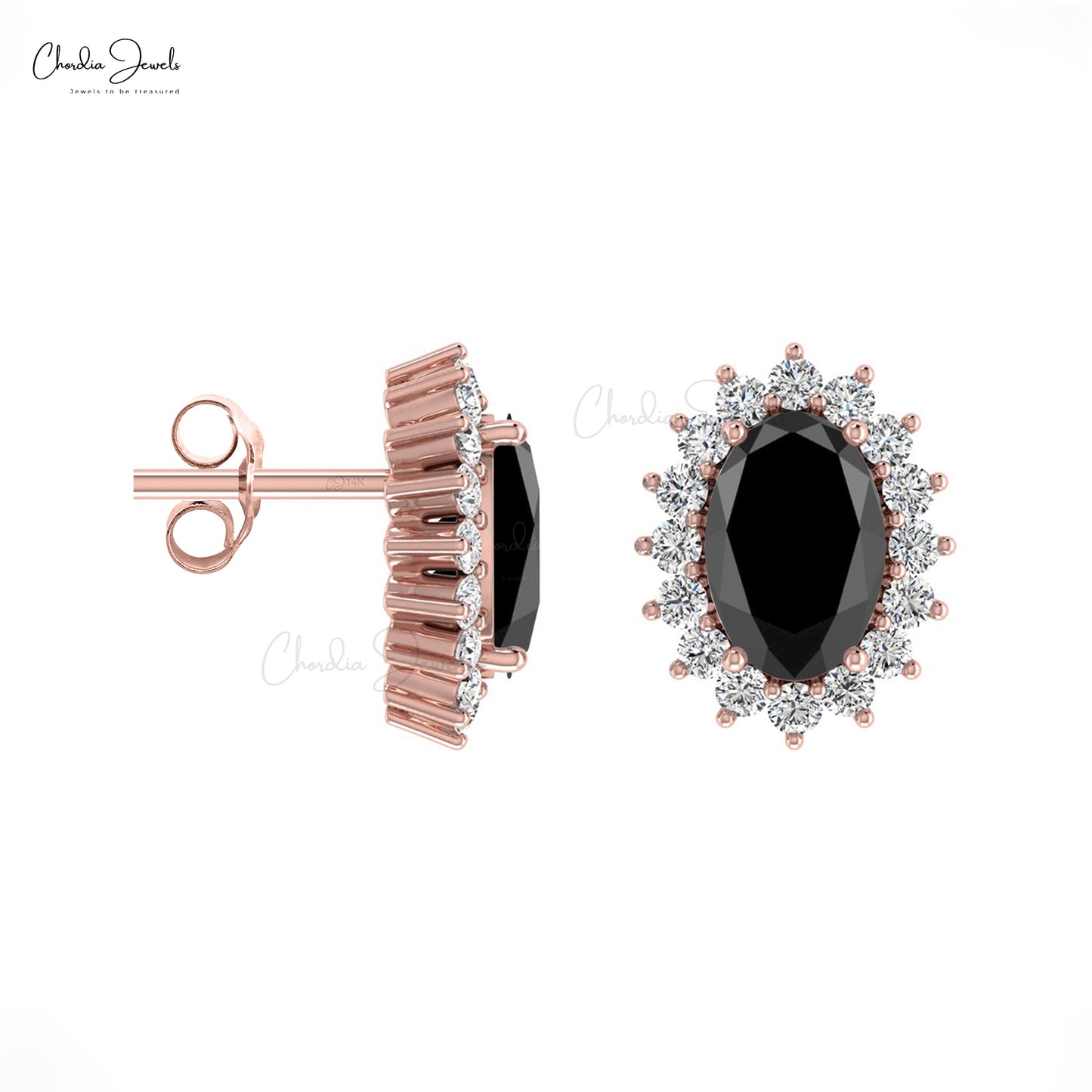 14k Solid Gold Push Back Earrings