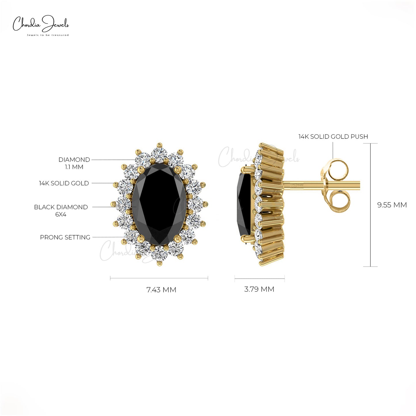 Delicate Diamond Earrings