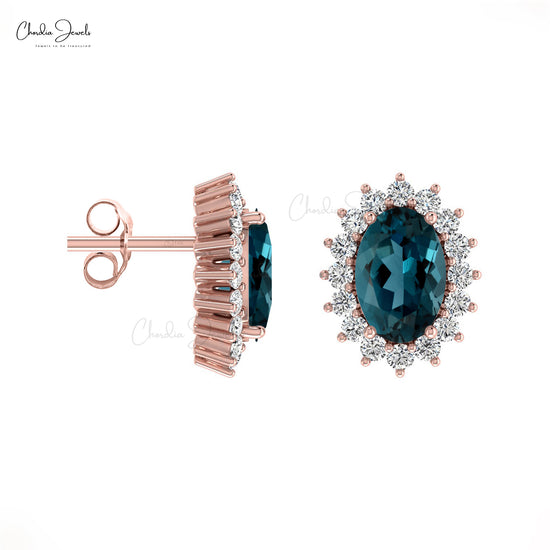 Buy Topaz Halo Earrings