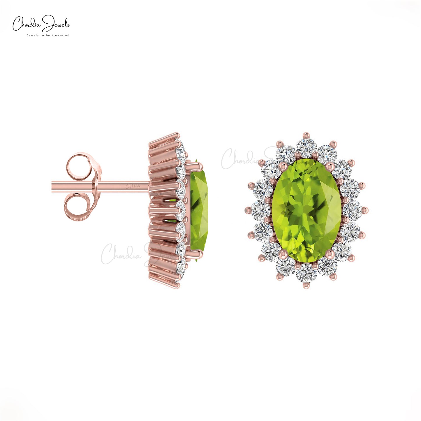  Halo Diamond Earrings