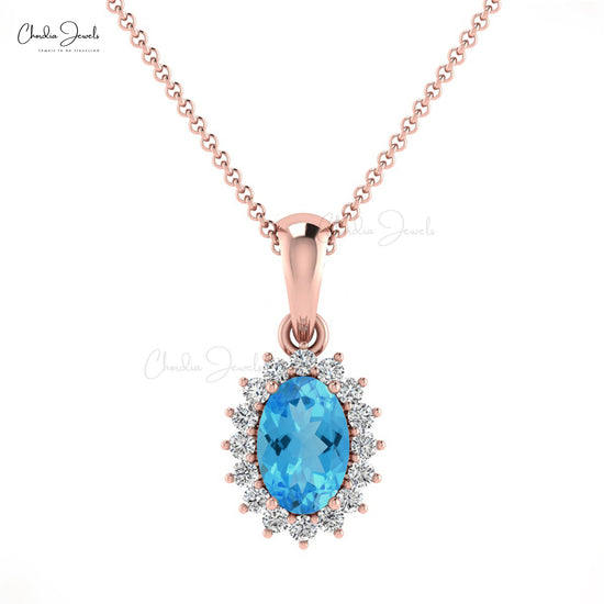 Buy Topaz Halo Pendant