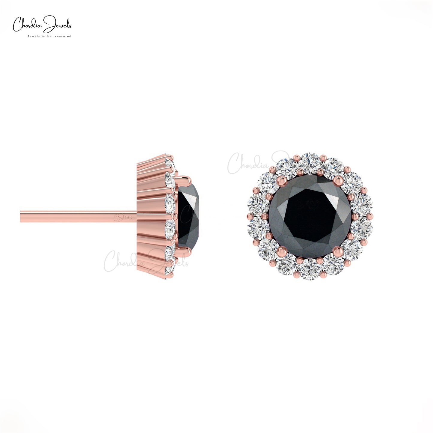 Minimalist Black Diamond Studs
