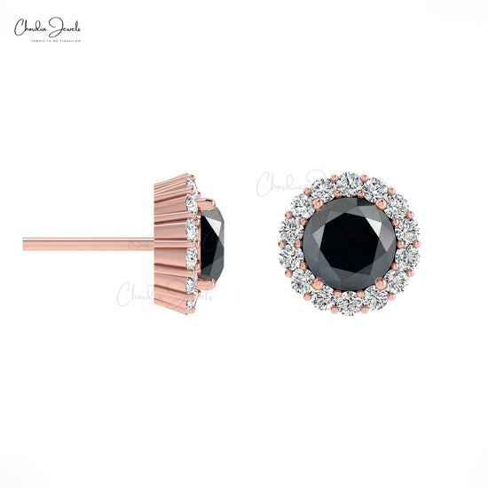 Minimalist Black Diamond Studs