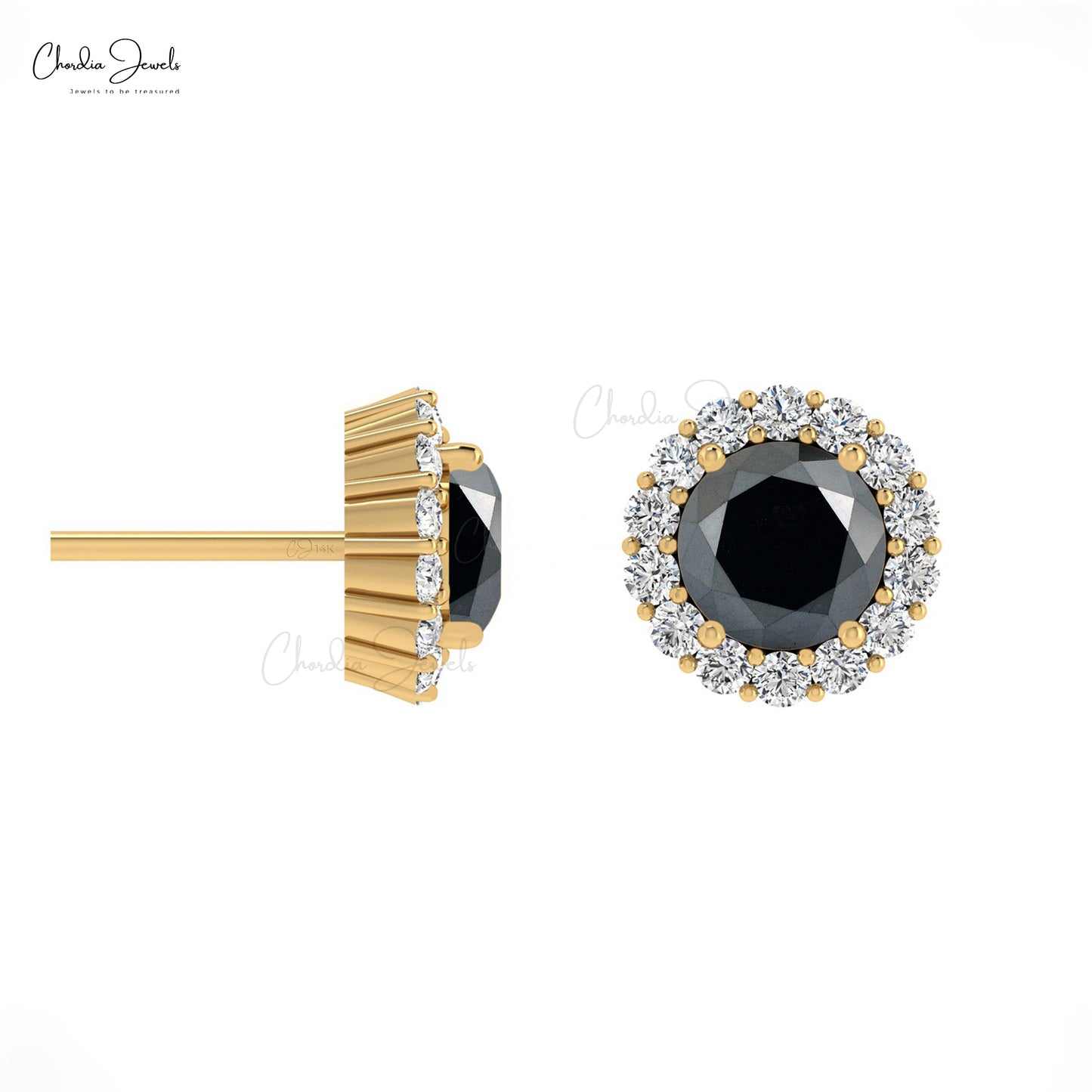 Halo Diamond Earrings