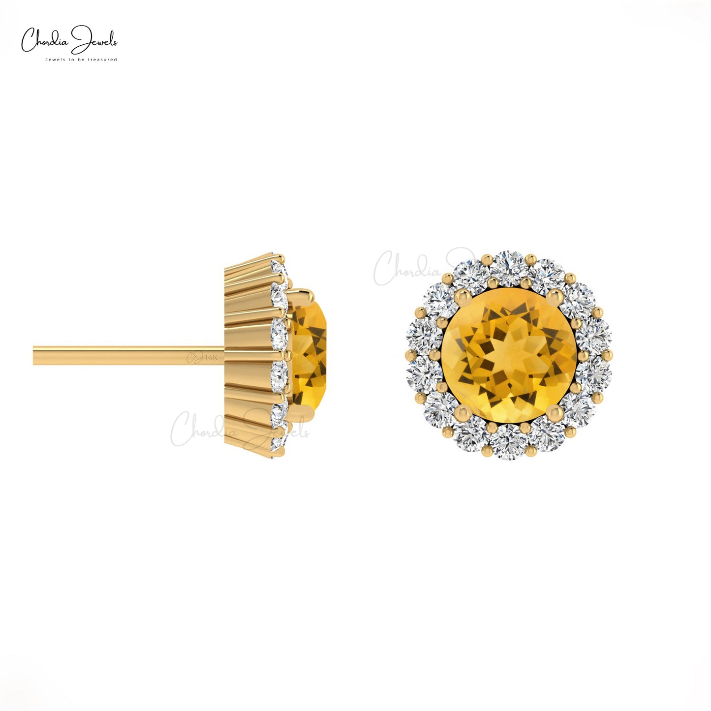 14k Gold Stud Earrings