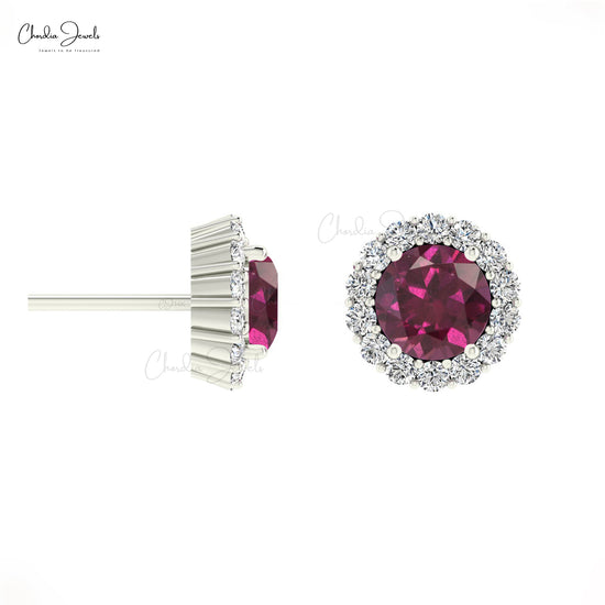 Halo Diamond Studs 